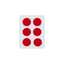 Helmkennzeichnung Atemschutz Feuerwehr Feuerwehrhelm ROT Punkt Kreis AGT REFLEX