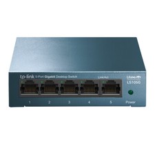 TP-Link LS105G 5-Port Gigabit Switch Metallgehäuse QoS Plug-and-Play Lüfterlos B