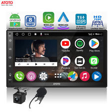 ATOTO A6 7 Zoll Android Autoradio GPS Navi Doppel DIN Wireless Carplay Mit Kamer