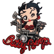 Betty Boop Aufnäher Motorrad
