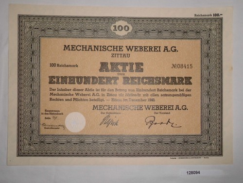 100 aktie mechanische - rm,