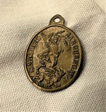 alte kl. Medaille Pilgermedaille Erzengel Michael  S. Michael Archangel 25x18 mm