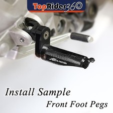BLACK Front Foot Pegs 25mm
