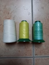 3 Rollen Ackermann Nähgarn / Nähfaden Synton 120/2