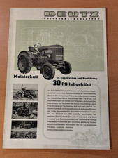Deutz 30 PS Prospekt Traktor
