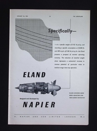 Original 1954 werbung napier - 1954,