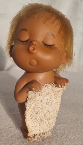 Vintage gummipuppe mit - gummipuppe,