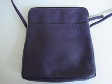 Osprey London 1 lila Leder Tasche / Umhängetasche