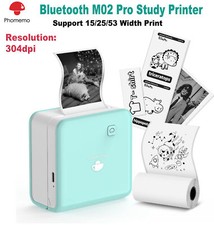 Phomemo M02 PRO Tasche Thermo Foto Drucker Bluetooth Wireless Label Maker 304DPI