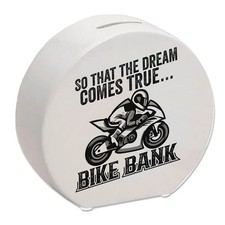 Bike Bank Spardose mit Spruch