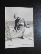 AK Foto Blonde Frau mit