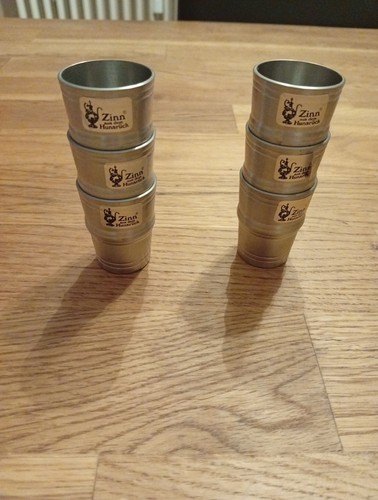 Zinnbecher schnapsgläser - zinnbecher,,