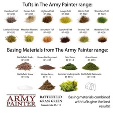 Basegestaltung Tufts & Basing Material Army Painter Tabletop Modellbau