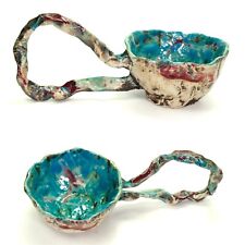 Tasse "Gourmet" 23 cm Keramik Unikat signiert von Prof.em Loeschner-Gornau f04