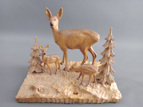 Ddr holzskulptur handarbeit - ddr,