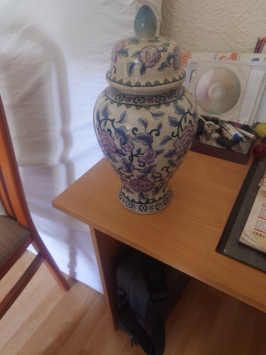 Deckelvase chinesisch 30cm - deckelvase,
