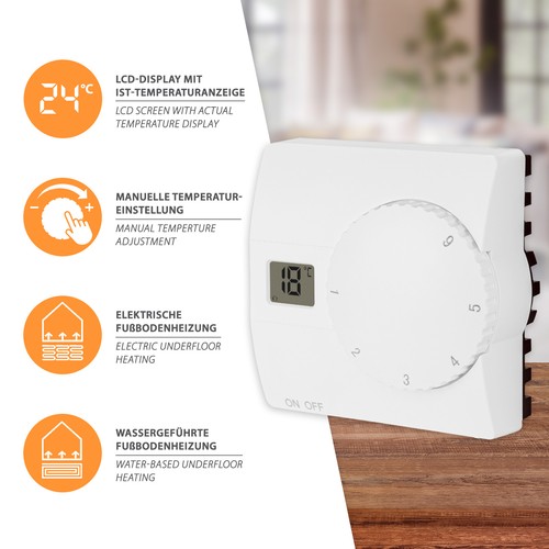 Digital aufputz thermostat - digital, aufputz-thermostat