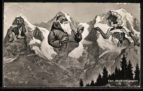 Künstler eiger mönch und - eiger,,