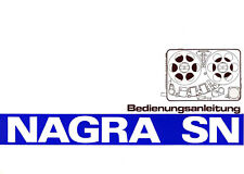 1 x Nagra SN & SNS Bedienungsanleitung ! ON ONE CD ! TOP ! RAR ! DE !