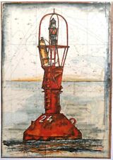 Kunstdruck - "Wegetonne 24" (rot) - von OLE WEST - (128)