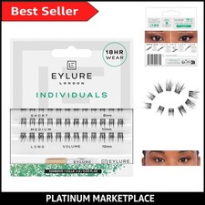 Manga-inspirierte Cluster-Wimpern in Salonqualität - wiederverwendbar mit latexfreiem Kleber