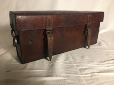  kleiner gebrauchter  Lederkoffer Vintage Antiquität Militaria, mit Blecheinlage