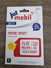 ja! mobil (Congstar) Prepaid Smart Micro-/Nano /Mini SIM mit Startguthaben