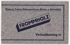 Frommholz Verkaufskatalog 11 Truhen Rohrmöbel Binsenmöbel 1935 Spenge Herford