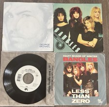4 Singles Schallplatten Vinyl 80iger Jahre, Prince, George Michael, Bengels