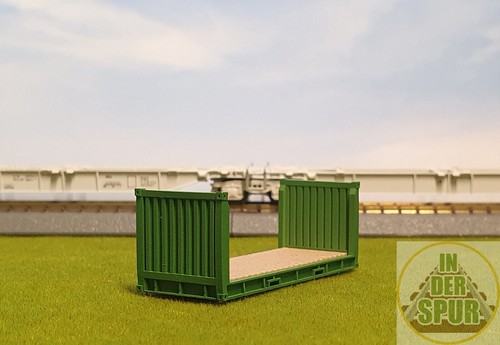 Spur flat rack grün - flat,