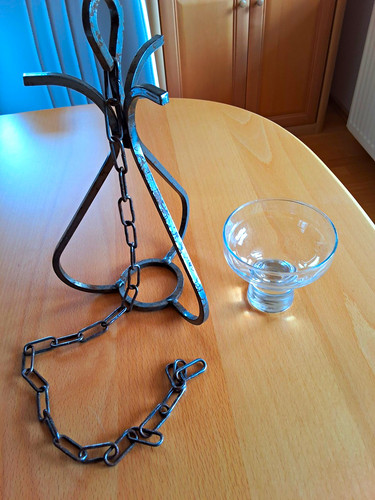 Kerzenhalter mit glas - kerzenhalter,