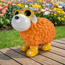 Gartenfiguren Cooles Schaf mit