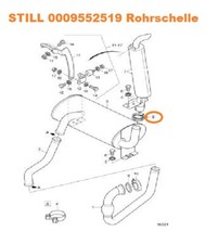 STILL 0009552519 Rohrschelle Auspuff RX 70