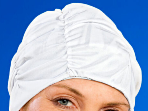 Badehaube weiss - in,
