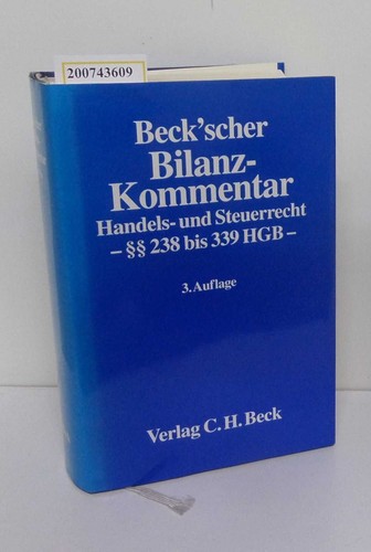 Beck scher bilanz kommentar - beck'scher, bilanz-kommentar