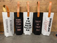 Flaschentasche mit Sprüchen