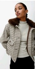 Karierte clubjacke blouson mit - karierte,