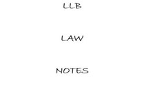 24 Detailed LLB LAW Documents