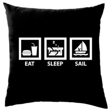 Eat sleep sail kissen - sleep,