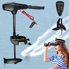 Miganeo® TRS 62 Bootsmotor 62lbs 12V Elektromotor Schlauchboot Aussenbordmotor