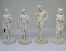 4 griechische Figuren - weiß