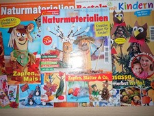 3 Zeitschriften - Kreative Ideen für Kinder - Naturmaterialien / Herbst / Zapfen