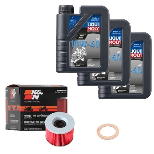 ölfilter set liqui - k&n, moly