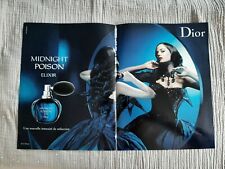 Werbepapier Parfum. Parfum Ad C. Dior Midnight Poison von 2008
