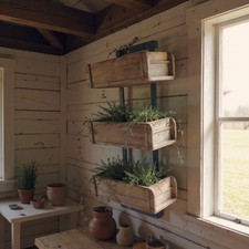 Vintage Ziegelform Wandregal