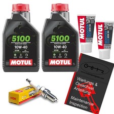 Wartungsset Kymco Maxxer KXR MXU 250 300 Motul Ölwechsel Inspektion Öl Zündkerze