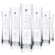 6x Licher Glas 0,3l Designglas