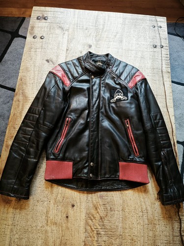Vintage motorrad lederjacke - motorrad,