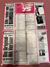 Los Reyes / Ofra Haza / Icehouse Chart-Plakat 40 x 60 cm „Der Musikmarkt“ (1988)