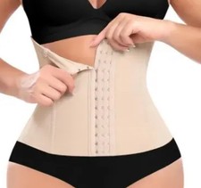 Damen Schlankheitsgürtel, flacher Bauch, unsichtbar, Schlankheitsgürtel Beige L